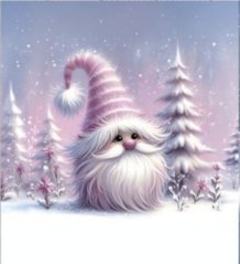 Panel - Teplákovina- Ružový škriatok 47x43