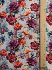 Úplet - Ružové a fialové kvety