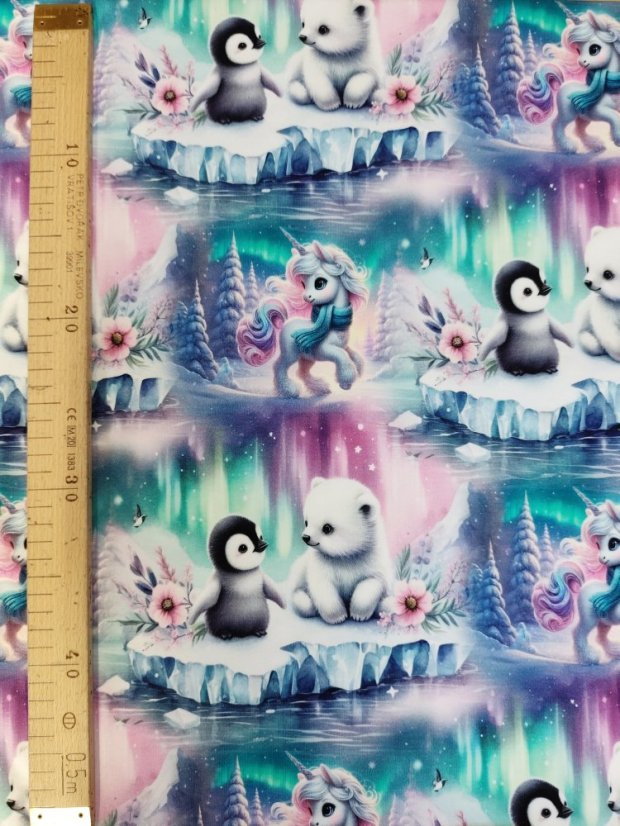 Teplákovina nepočesaná- Zvieratká na ľade