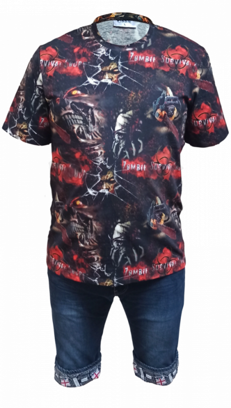 Pánské tričko Zombie - Veľkosť: L