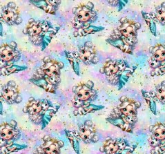 Teplákovina nepočesaná- Prinecezny a jednorožce