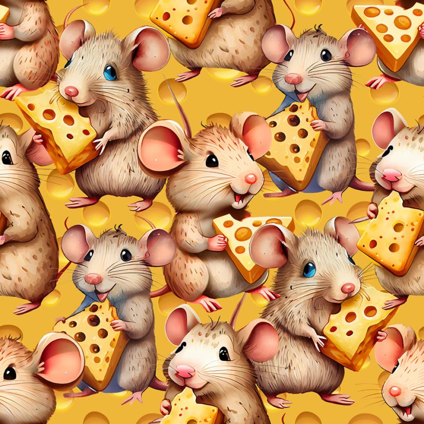 Teplákovina nepočesaná Myšky so syrom