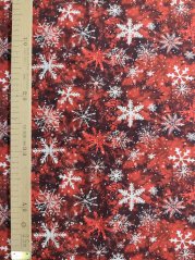 Úplet - Vločky na červené