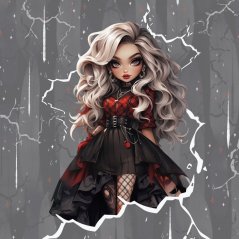 Panel - Teplákovina Goth girl - blondínka
