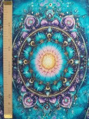 Teplákovina nepočesaná- Zelenorůžové mandaly