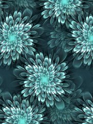 Venezia - Zelené fraktálové kvety