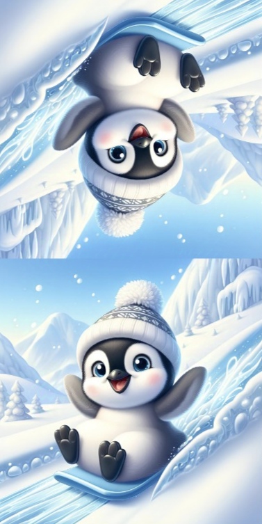 Panel- Velúr na vankúšik- Tučniak v čiapke