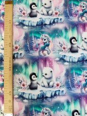 Teplákovina nepočesaná- Zvieratká na ľade