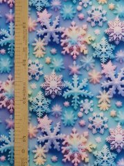 Softshell zimní - Barevné vločky