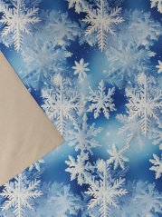 Softshell zimné - Svetlomodré vločky