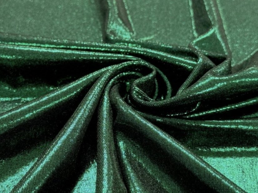 METALLIC- spoločenský úplet zelený