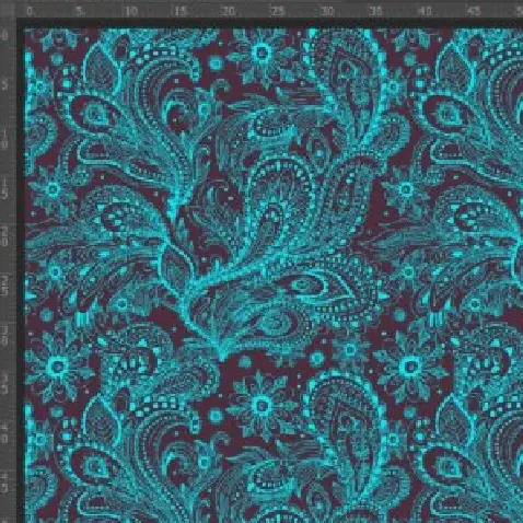 Alpina- Modrozelené ornamenty
