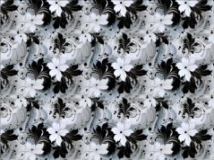 Silky - Šedočierny abstrakt