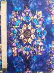 Teplákovina nepočesaná- Fialovomodré mandaly