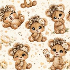 Teplákovina nepočesaná- Medvedíci so zmrzlinou