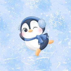 Tučňák v zimě