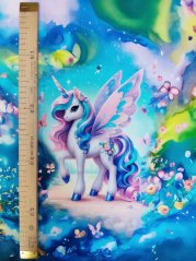 Panel - Teplákovina- Jednorožec na lúke 50x45