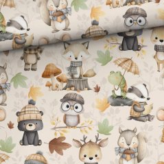 Teplákovina nepočesaná - Zvieratká na jeseň