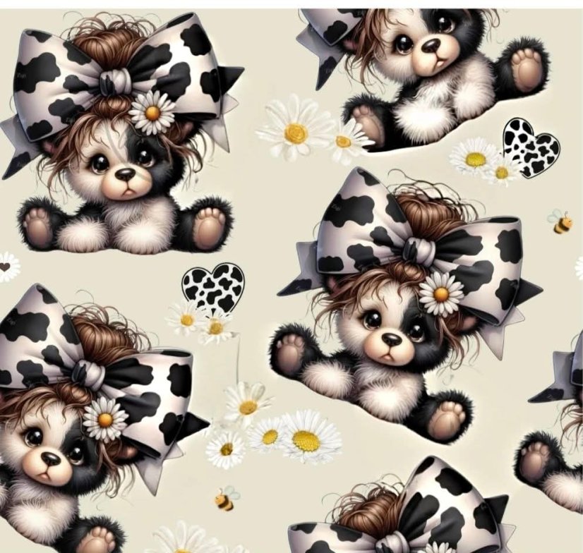 Úplet - Medvedíky s mašľou