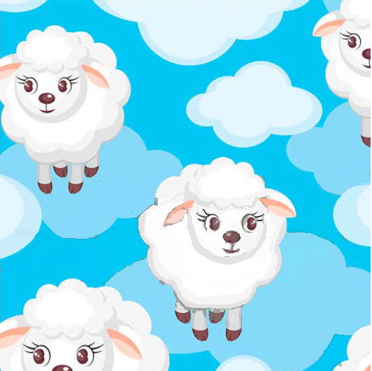 Teplákovina nepočesaná Ovce na oblaku