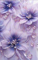 Úplet - Fialové kvety