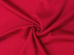 Tencel "máslová" teplákovina ČERVENÁ