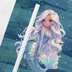 Panel - Teplákovina Mořská panna stříbrná