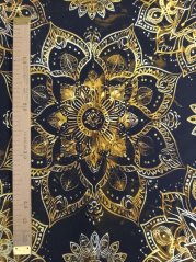 Teplákovina nepočesaná- Zlaté mandaly