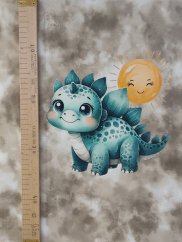 Panel - Úplet- Zelený dinosaurík