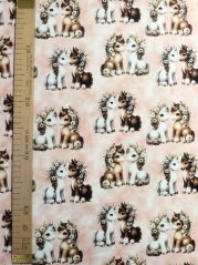 Teplákovina nepočesaná- Koníci a květy