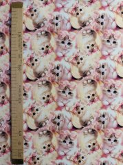 Teplákovina nepočesaná- Mačiatka s mašľou