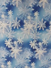 Softshell zimné - Svetlomodré vločky