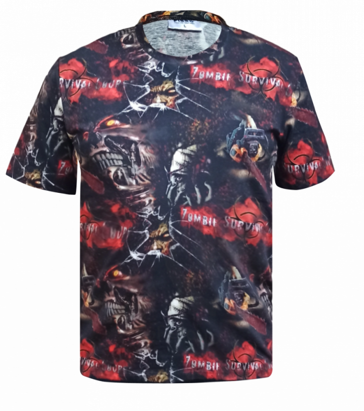 Pánské tričko Zombie - Veľkosť: S