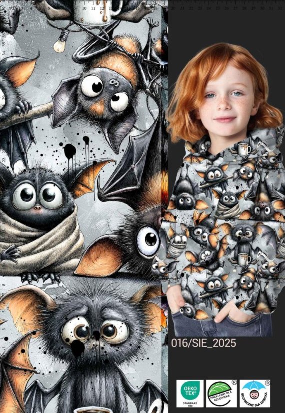 Teplákovina nepočesaná- Netopiere