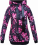 Dámská mikina s kapucí Růžové květy - Velikost: XL