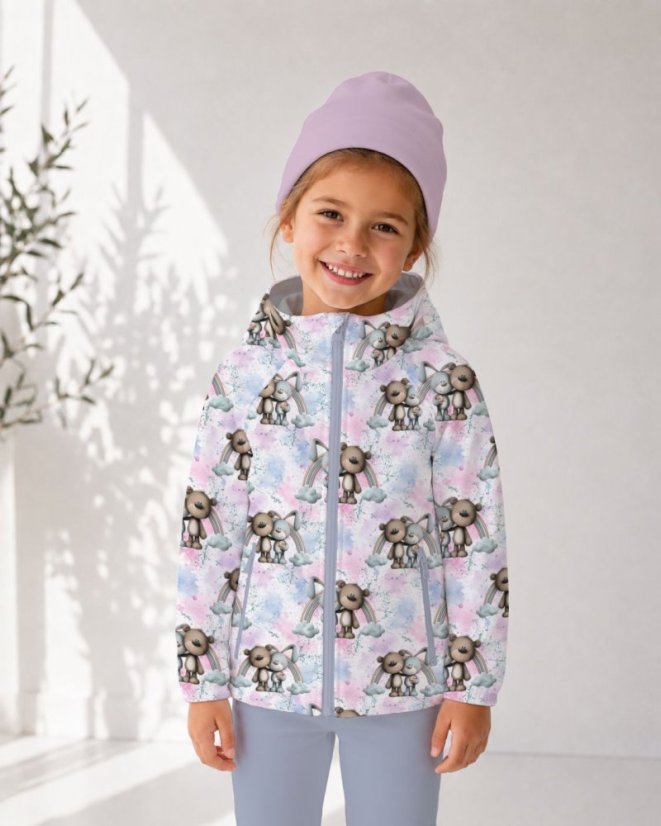 Softshell zimní s fleec - Kamarádi a duha