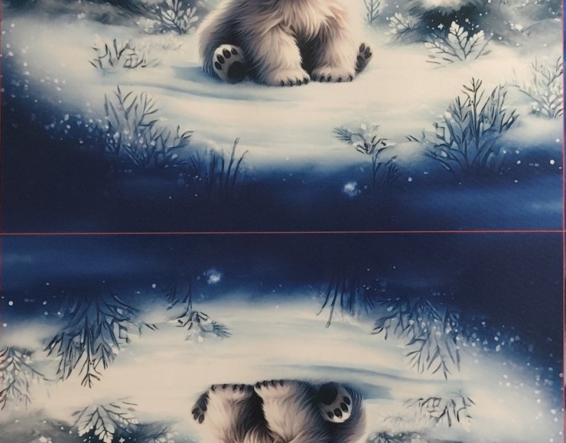 2. jakost - Panel- Taška/vak Lední medvěd ve sněhu