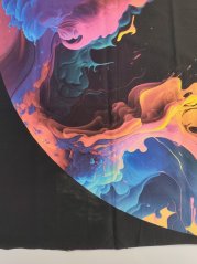 2. akosť - Panel- Detská polkolová sukňa Farebný abstrakt