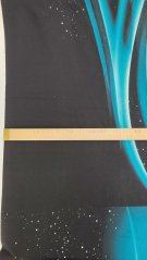 2. jakost - Panel - Teplákovina Modré vlny 100x180