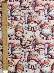 Teplákovina nepočesaná- Skřítci v červené