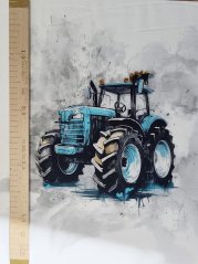 Panel - Úplet- Modrý traktor