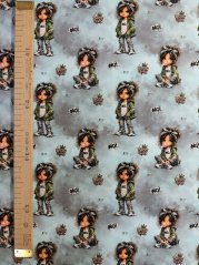 Úplet - Sedící dívka