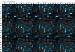 Funkční úplet Sporty- Modré 3D kostky