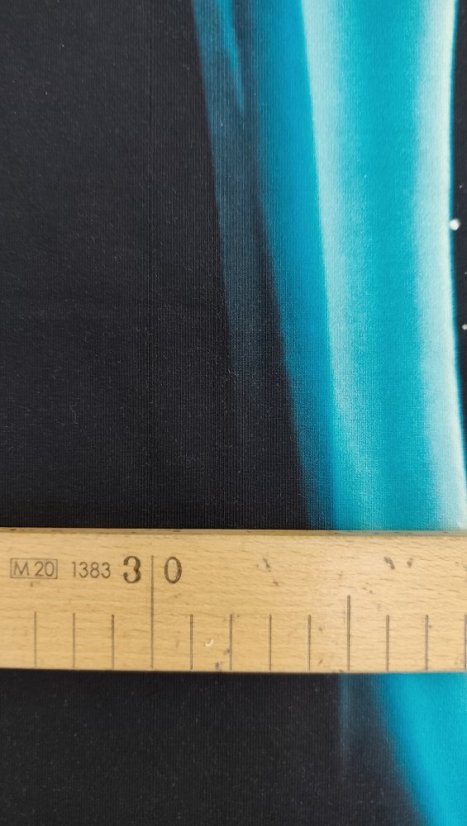 2. jakost - Panel - Teplákovina Modré vlny 100x180