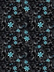 Venezia - Modré kvety a ornamenty