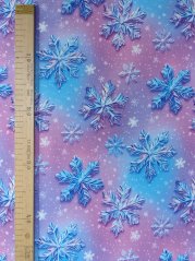 Softshell zimné - Ružové a modré vločky