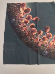 2. akosť - Panel- Detská polkolová sukňa Vlčie maky