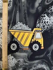 Panel - Teplákovina- Náklaďák na šedé 50x45