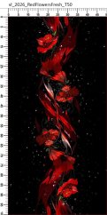 Panel- Taška/Vak - Red Flowers