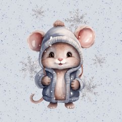 Panel - Teplákovina Zimná myška